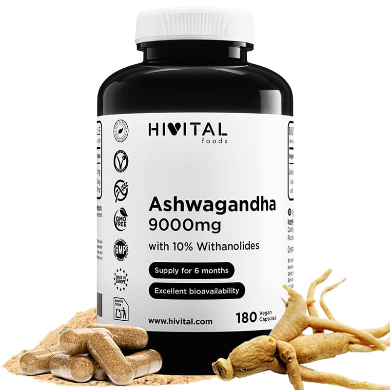 ▷ Ashwagandha 9000 mg | 180 cápsulas veganas